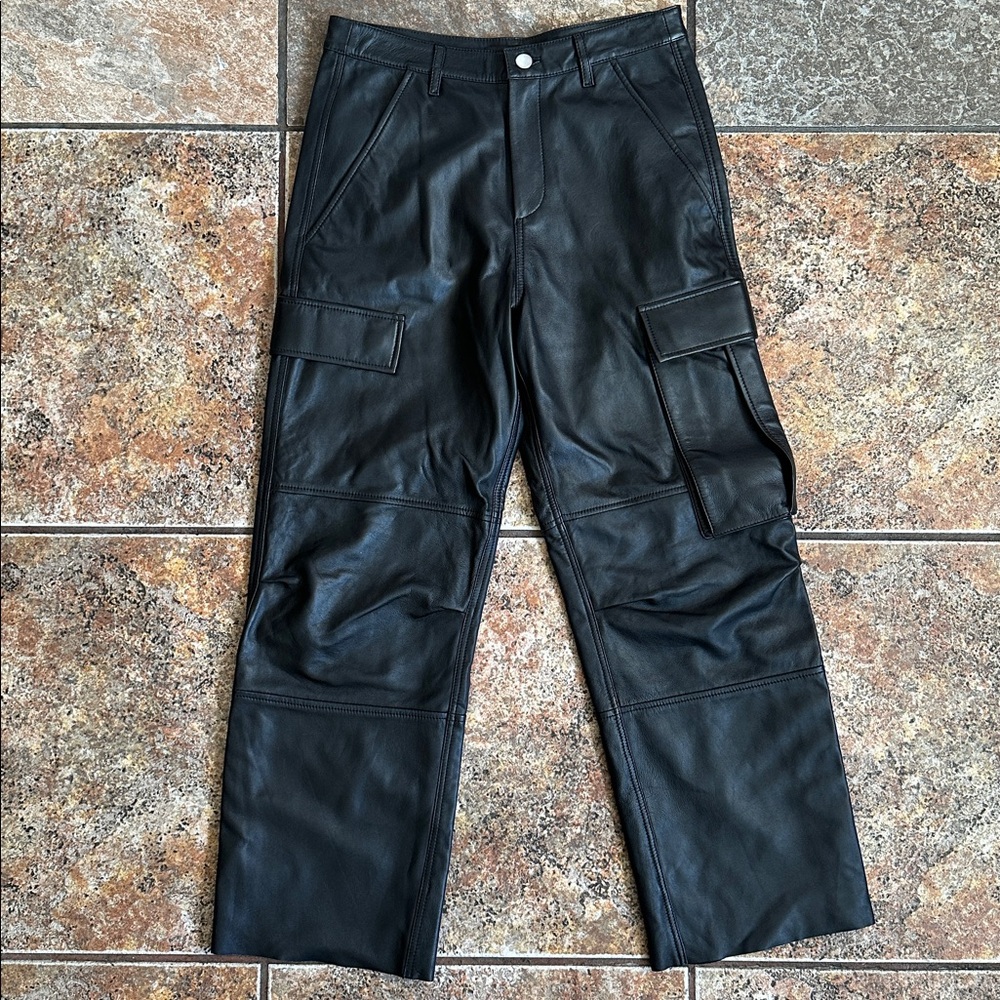 AS by DF - Cole Lambskin Leather Cargo Pants